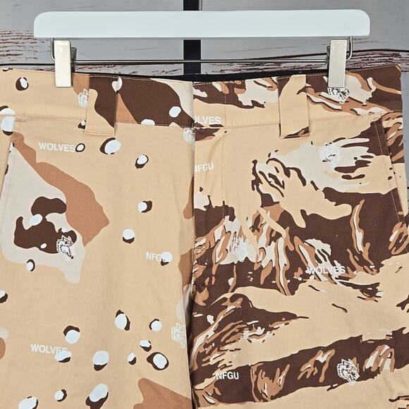 Darc Sport American Wolf Camoflauge Khaki Chino Pants Size 32 - Picture 5 of 9